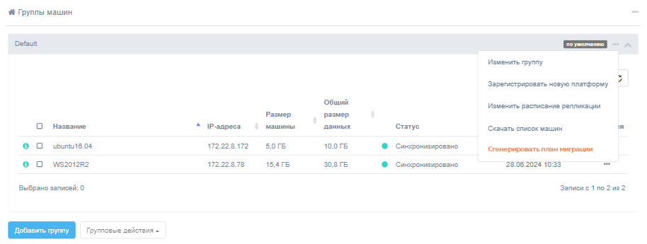 cp sgenerirovat plan dlya gruppy
