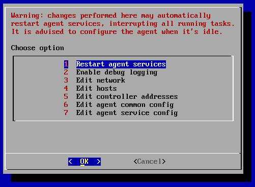 ao tui vmware restart servisov